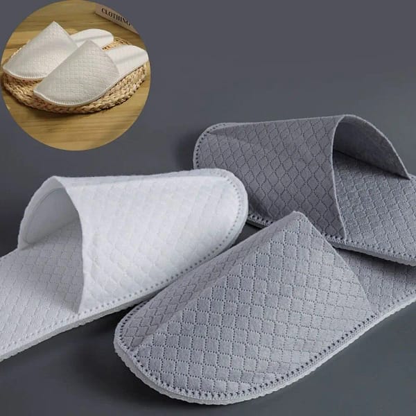 Men Women Top Quality Travel Disposable Slippers Home Hospitality Shoes Cheap SPA Guest Slides Hotel Bathroom Slippers WHolesale