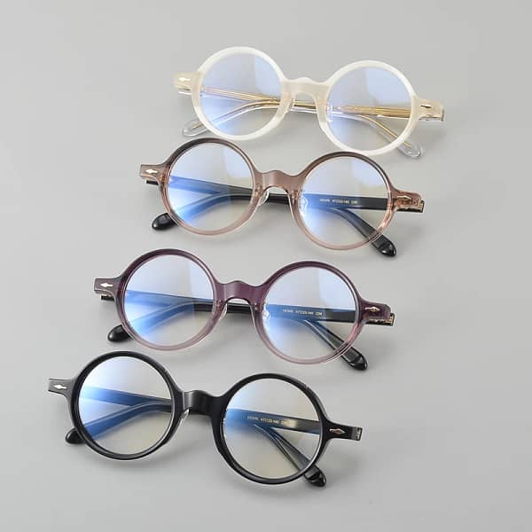 Handmade Acetate Glasses Frame Men Vintage Round Prescription Eyeglasses Women Optical Myopia Eyewear Blue Light Gafas Designer - Image 5