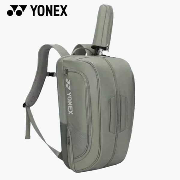 YONEX High Quality Badminton Bag Leather Tennis Racket Sports Shoulder Backpack Multifunctional Maximum Capacity 6 Pieces Racket - Image 6