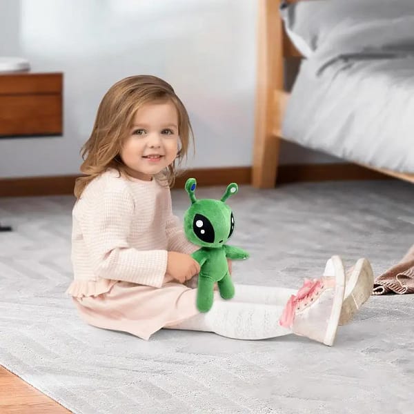 34CM Aftonsparv Green Alien Plush Toy Dolls Cute Animal Stuffed Soft Toy For Childrens Birthday Christmas Gifts - Image 4