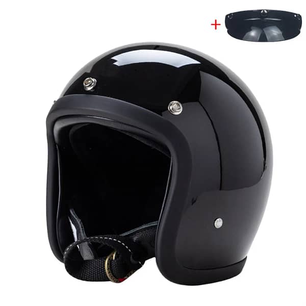 TT&CO COCASCOS Japanese Korea Style Helmets For Motorcycles FiberGlass Open Face Jet Casco Moto Capacete DOT ECE Double Buckle