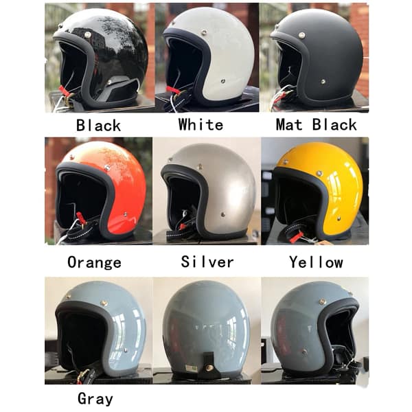 TT&CO COCASCOS Japanese Korea Style Helmets For Motorcycles FiberGlass Open Face Jet Casco Moto Capacete DOT ECE Double Buckle - Image 5