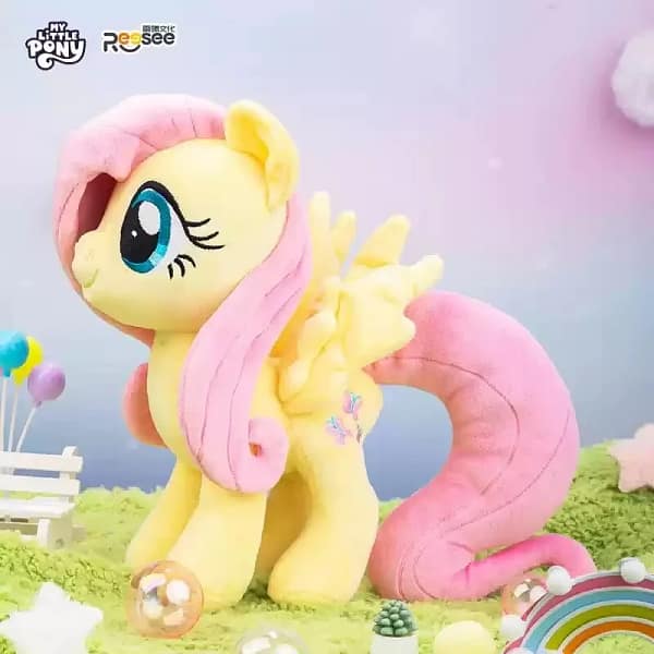 New Miniso Anime My Little Pony Prototype Plush Doll Anime Soft Pillow Girl Heart Fluttershy Room Ornaments Children'S Toys Gift - Image 4