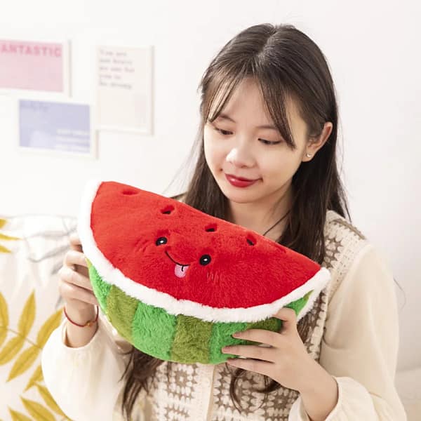 Cute Fruit Doll Lemon Grapefruit Watermelon Apple Pomegranate Plush Toy Plant&Fruit Peluche For Kids Birthday Elegant Gift - Image 5