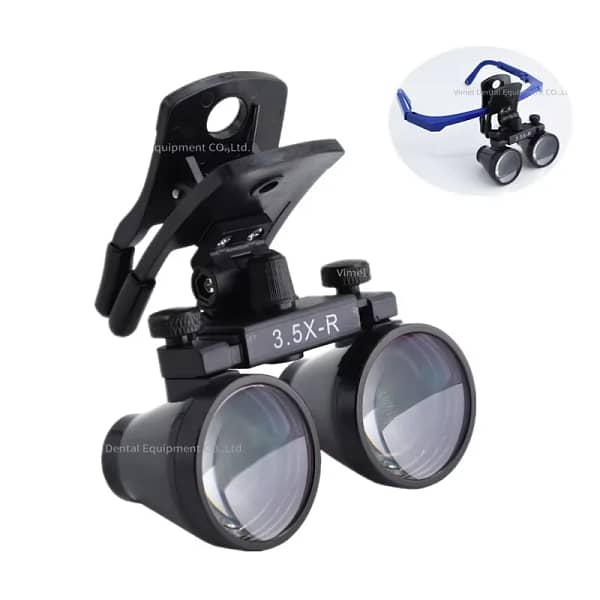 den tal Loupes 2.5X 3.5X Binocular Surgical Magnifying Glasses with Clip for denti stry