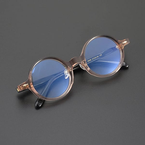 Handmade Acetate Glasses Frame Men Vintage Round Prescription Eyeglasses Women Optical Myopia Eyewear Blue Light Gafas Designer - Image 6