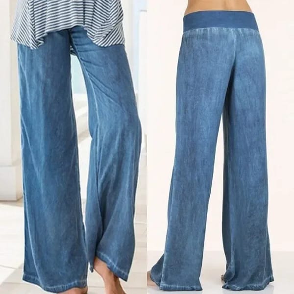 Plus Size Jeans Women's Thin Wide Leg Pants Casual Streetwear Vintage Baggy Jeans Fashion Trousers Pantalones Vaqueros Mujer - Image 2