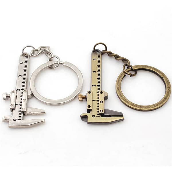 Mini Key Chain Tool Movable Vernier Caliper Ruler Sliding Key Holder Rings Keychain Tools Cool Gift Ideas for Men Women - Image 5