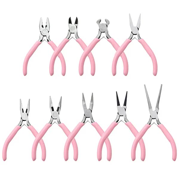 1PCS Mini Pliers Diagonal Pliers Round Bent Needle Nose Cutter Handcraft Beading Insulated Plier For Jewelry Making Hand Tool - Image 3