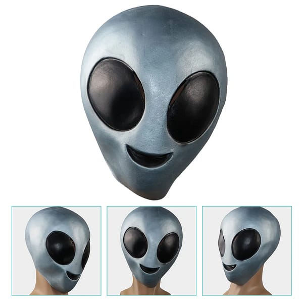 Head Alien Face Decor Ear Halloween Props Novelty Costume Party Full Decorative Miss - Image 6