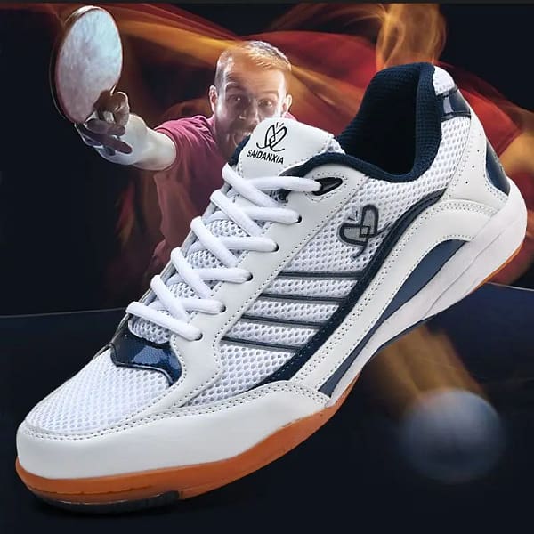 Professional Table Tennis Shoes Mesh Breathable Tennis Footwear Non Slip Table Tennis Sneakers Shock-Absorbant Training Sneakers