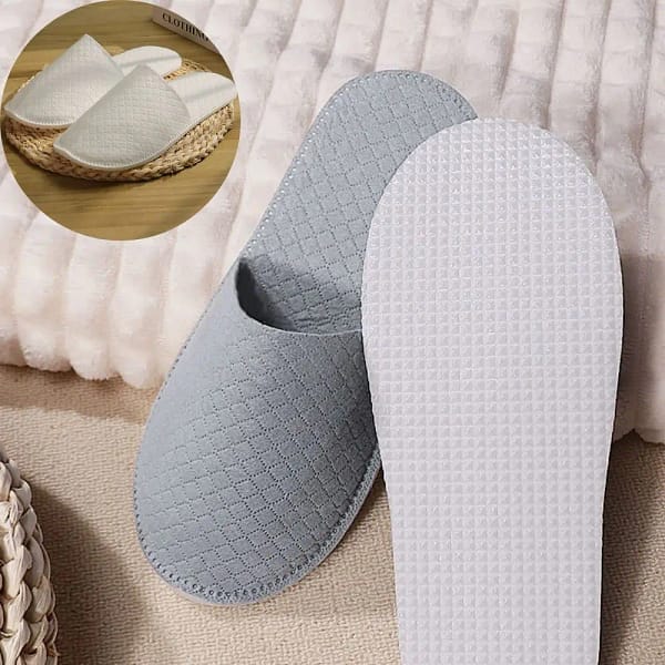 Men Women Top Quality Travel Disposable Slippers Home Hospitality Shoes Cheap SPA Guest Slides Hotel Bathroom Slippers WHolesale - Image 5