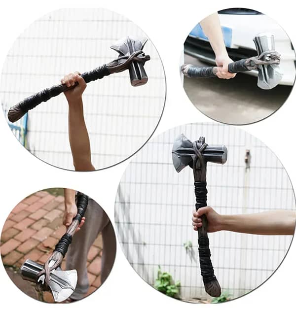 Cosplay Superhero Thor Stormbreaker Tomahawk Hammer Mjolnir axe figure Collection model halloween Costume party kids stage show - Image 2